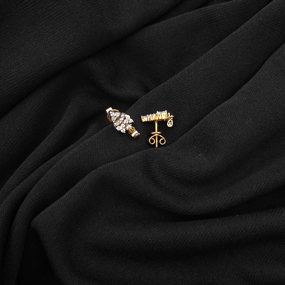 92.5 silver diamond finishing earrings -RCSB036-1