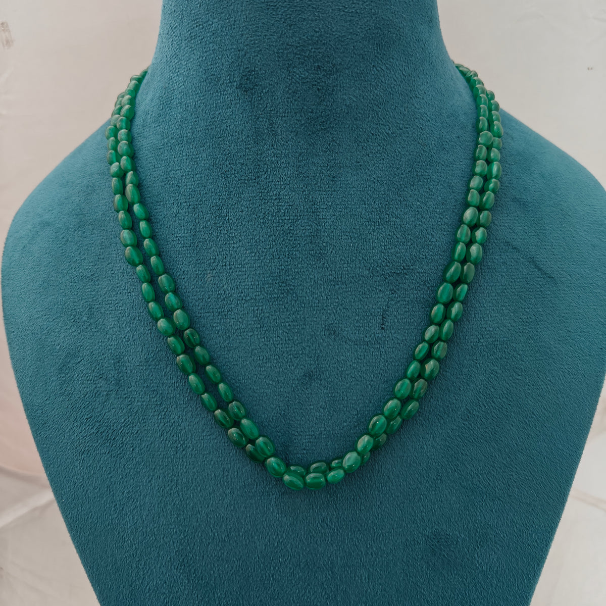 Emerald green beadsmala-RCH1396