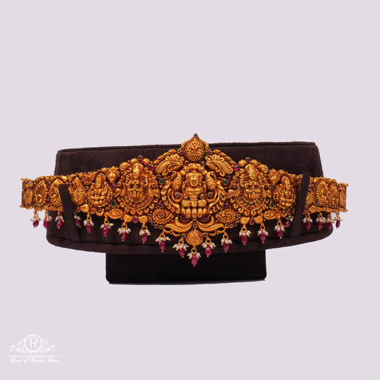 lakshmi devi design nakshi silver vaddanam-rcjr173 92.5 silver ramala jewelry / ramala collections