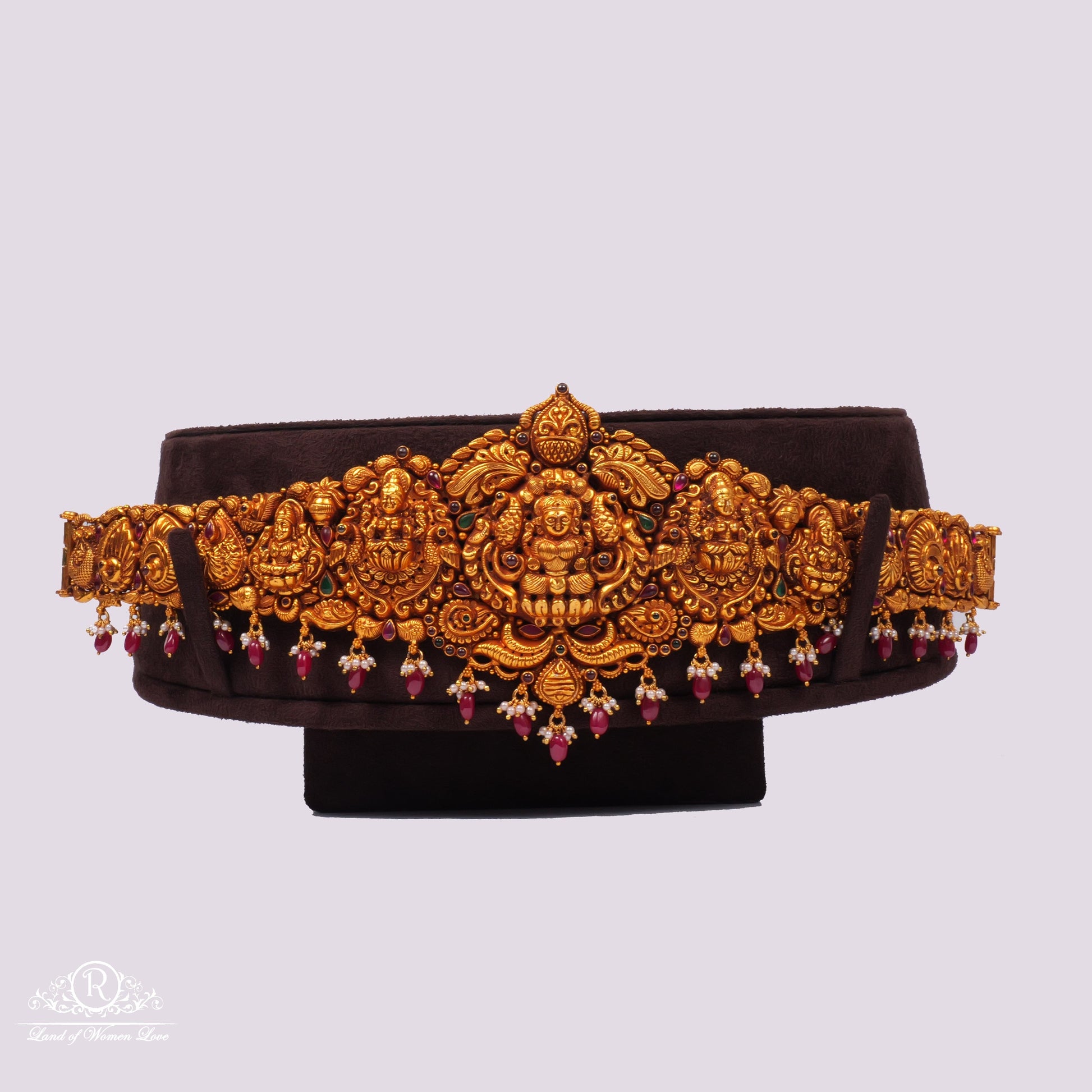 lakshmi devi design nakshi silver vaddanam-rcjr173 92.5 silver ramala jewelry / ramala collections