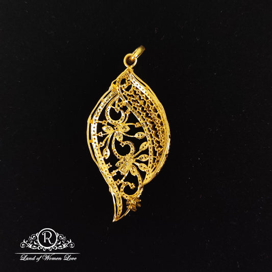 White stones Silver Pendant-RC85-70CP040