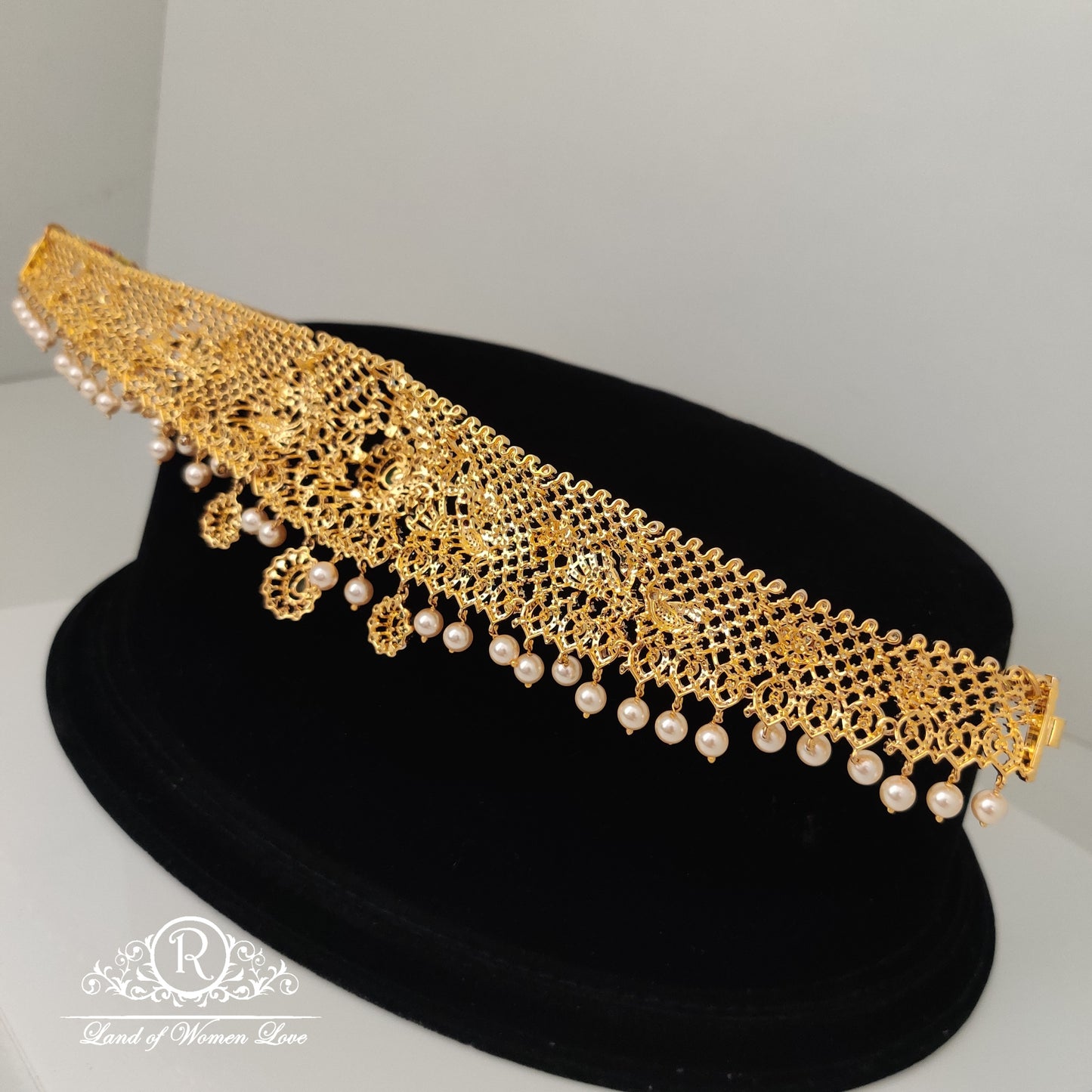 Diamond finishing Silver Vaddanam-RC85-90CP035