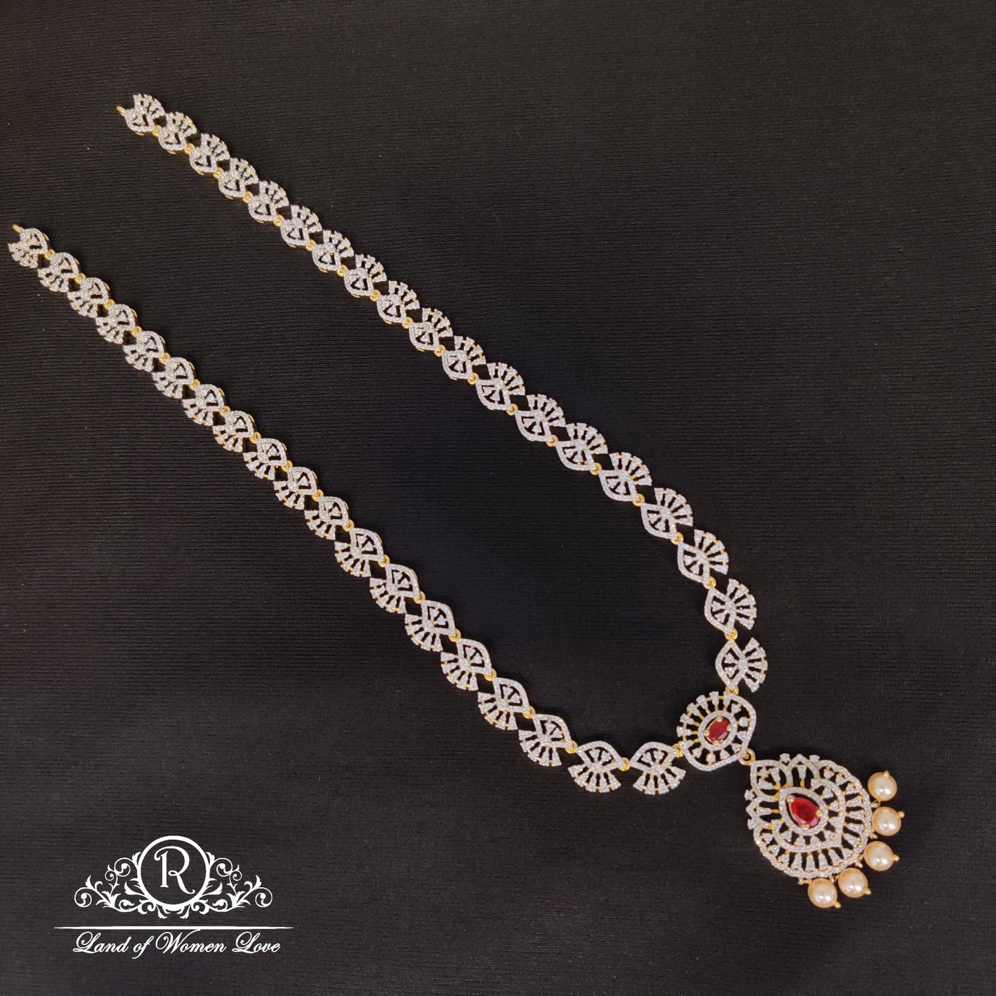 Diamond finishing beautiful design Silver Haram-RC85-90CP03