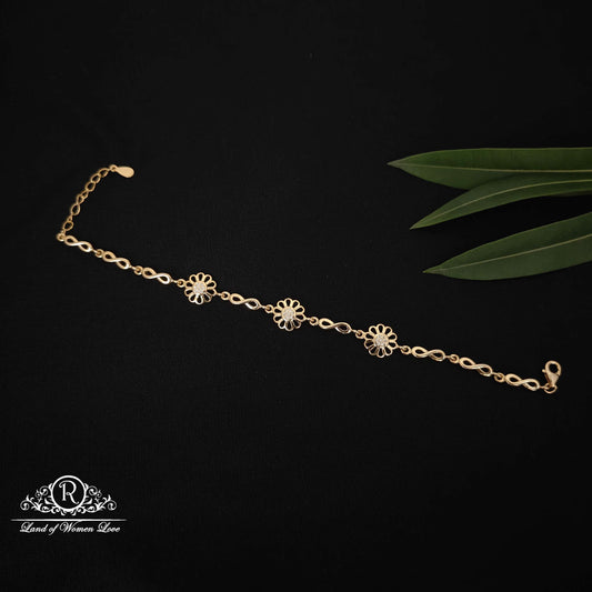 bracelet flower design silver bracelet-rct312 92.5 silver ramala jewelry / ramala collections
