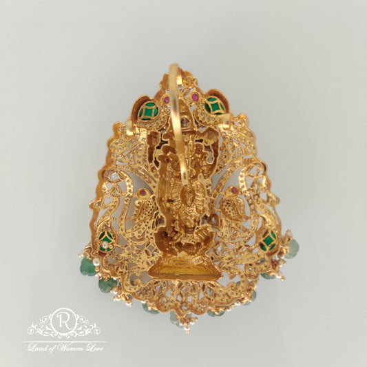 Lord Venkateswara swamy design Silver pendant 4"-RCHK0104