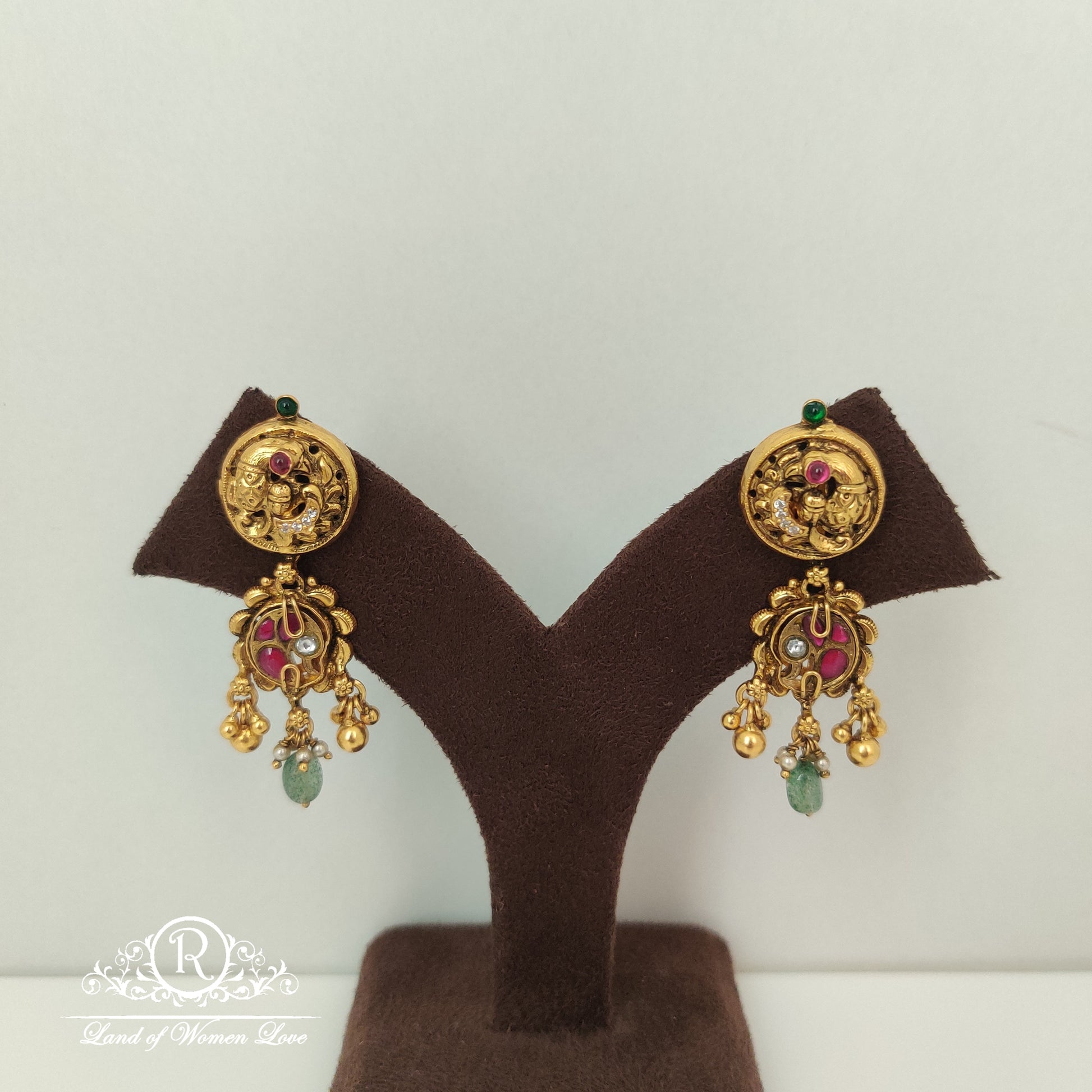 earrings nakshi silver earrings-rc85-90cp032 92.5 silver ramala jewelry / ramala collections