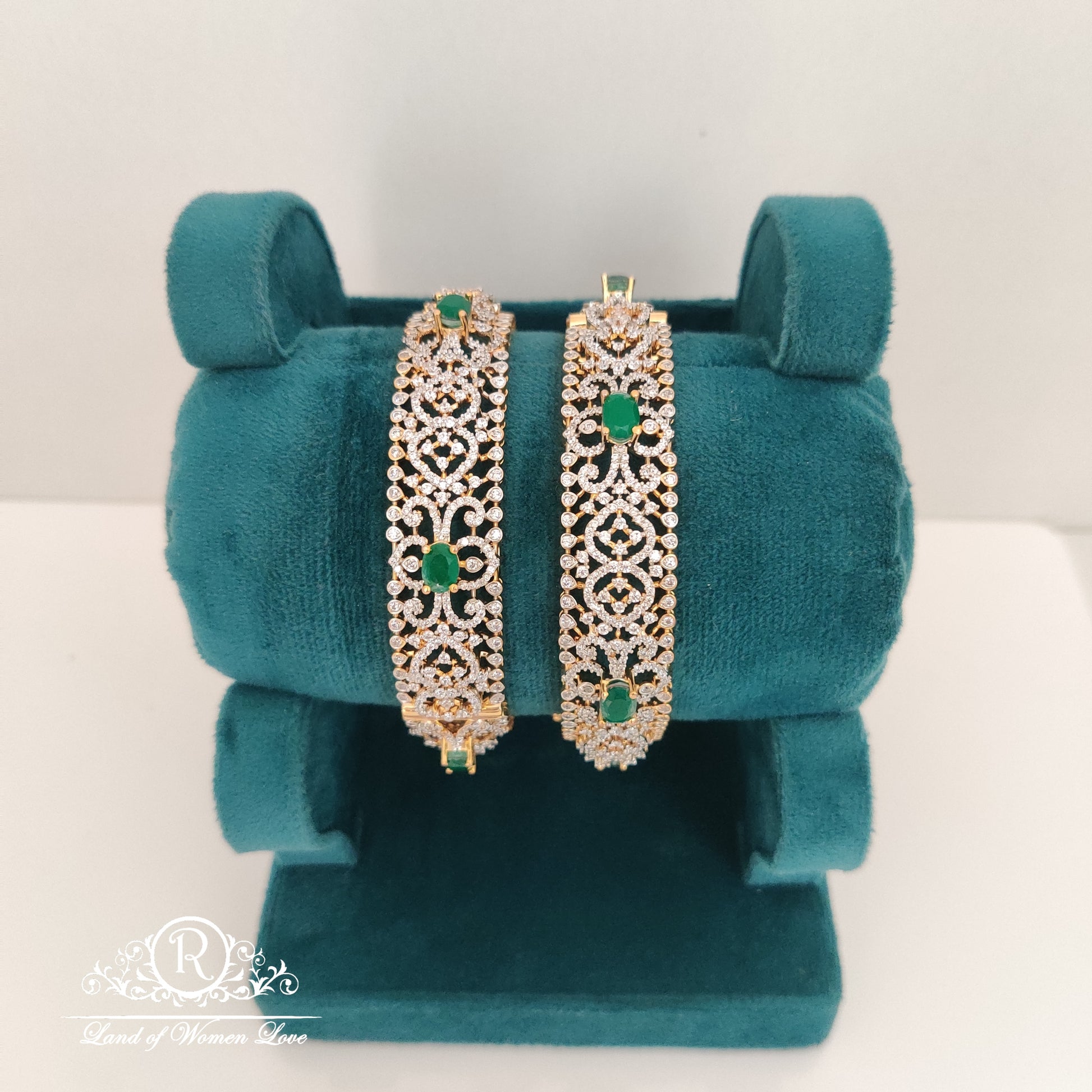 bangle diamond finishing silver bangles-rccp227 92.5 silver ramala jewelry / ramala collections