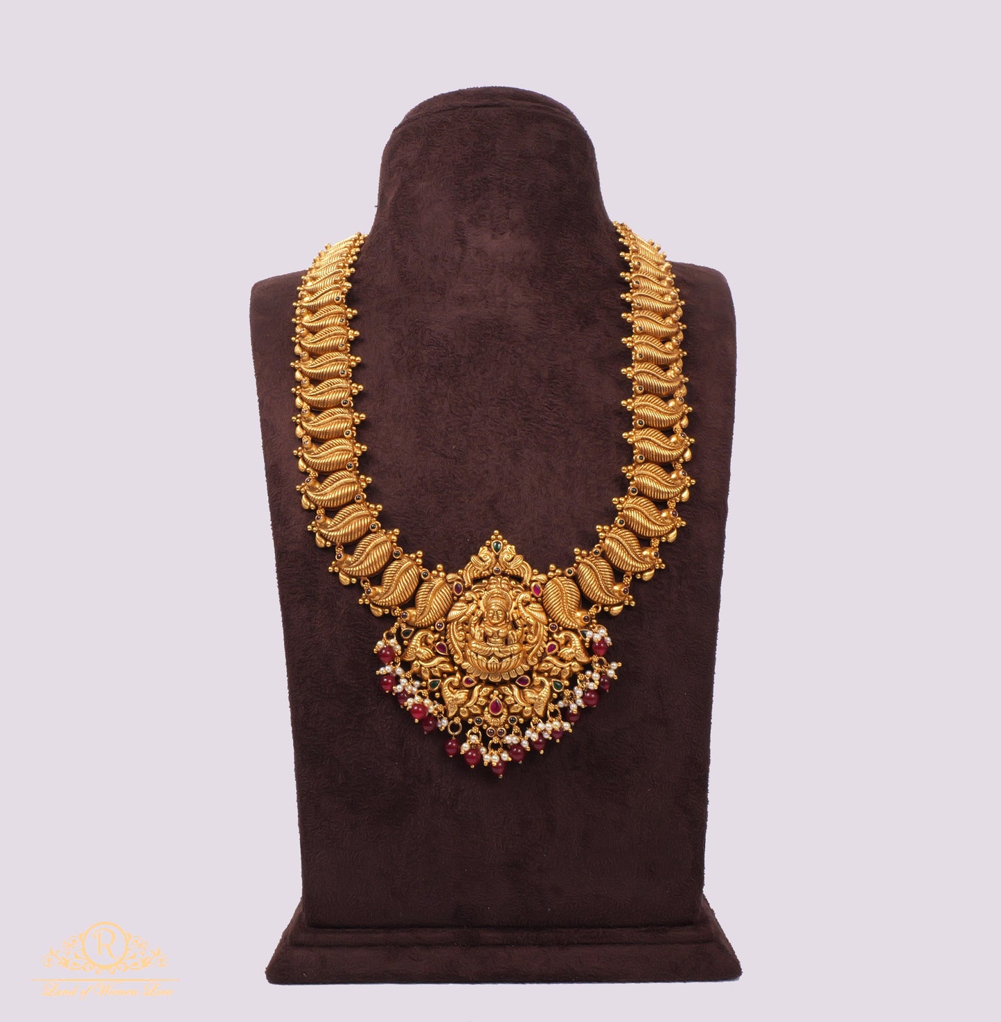 haram silver gold polish lakshmi devi haram designs -rcjr325 92.5 silver ramala jewelry / ramala collections