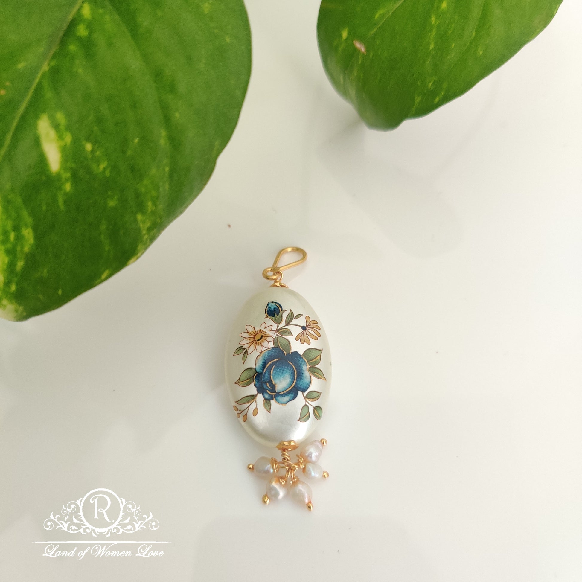 pendant beautiful japan beads pendant-rchk0053 92.5 silver ramala jewelry / ramala collections