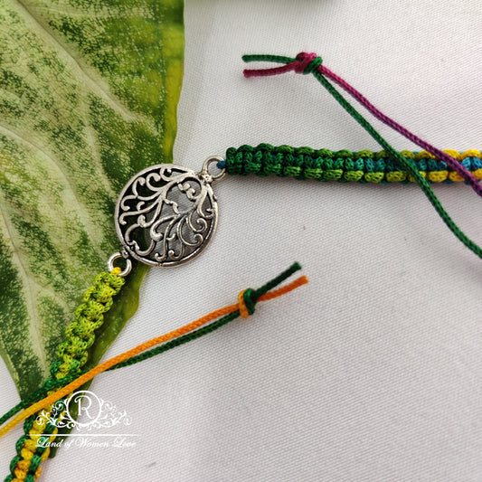 92.5 silver beautiful design rakhi :rcg129,rcg111 92.5 silver ramala jewelry / ramala collections