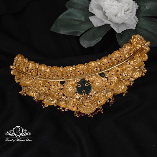 92.5 Silver Lakshmi devi design Chocker-RCM1048