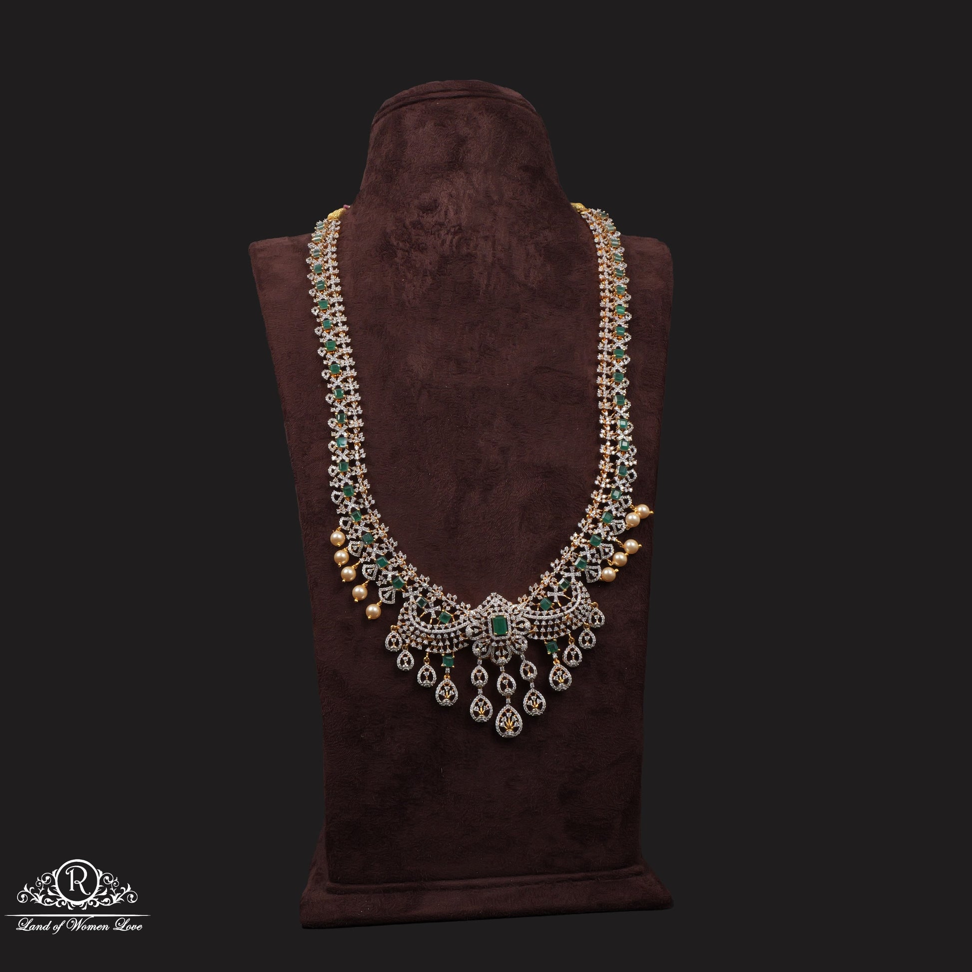 haram diamond finishing cz-stones silver haram-rccp216 cz 92.5 silver ramala jewelry / ramala collections