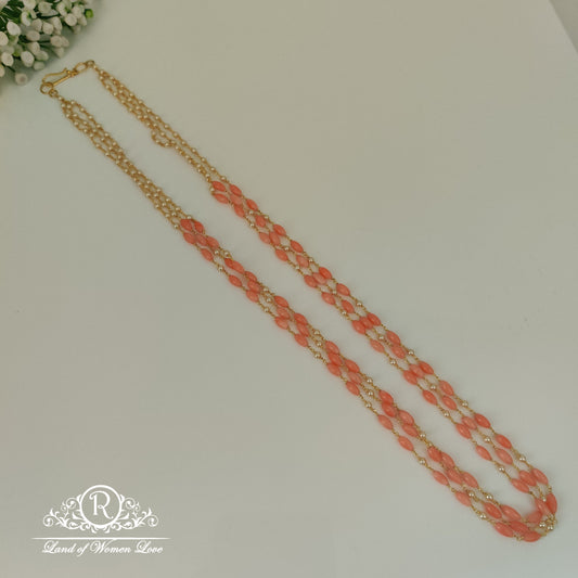 cultural richness beautiful silver pearls and corals mala -rch661 92.5 silver ramala jewelry / ramala collections