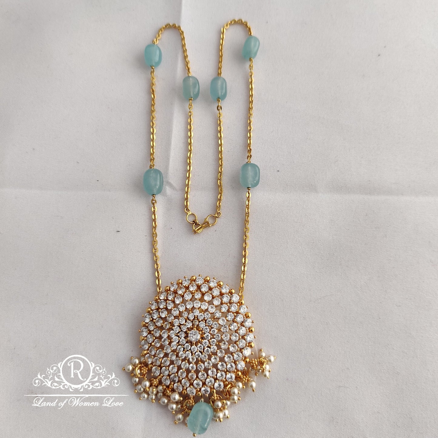 92.5 Silver Jewelry Beautiful Locket with Beads Model chain:S608 Jr179