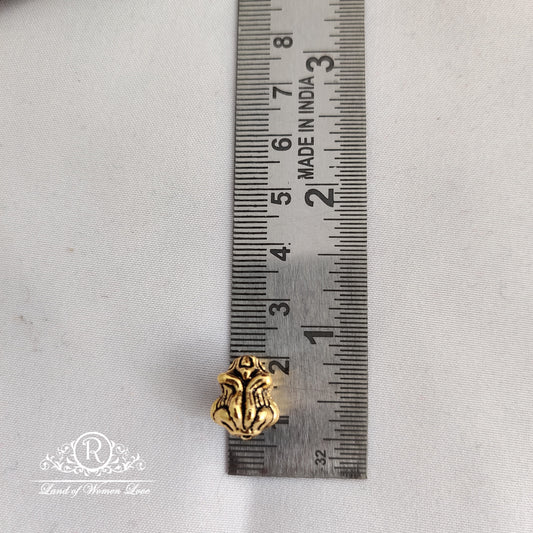 Silver base gold polish nakshi ball :RCP001