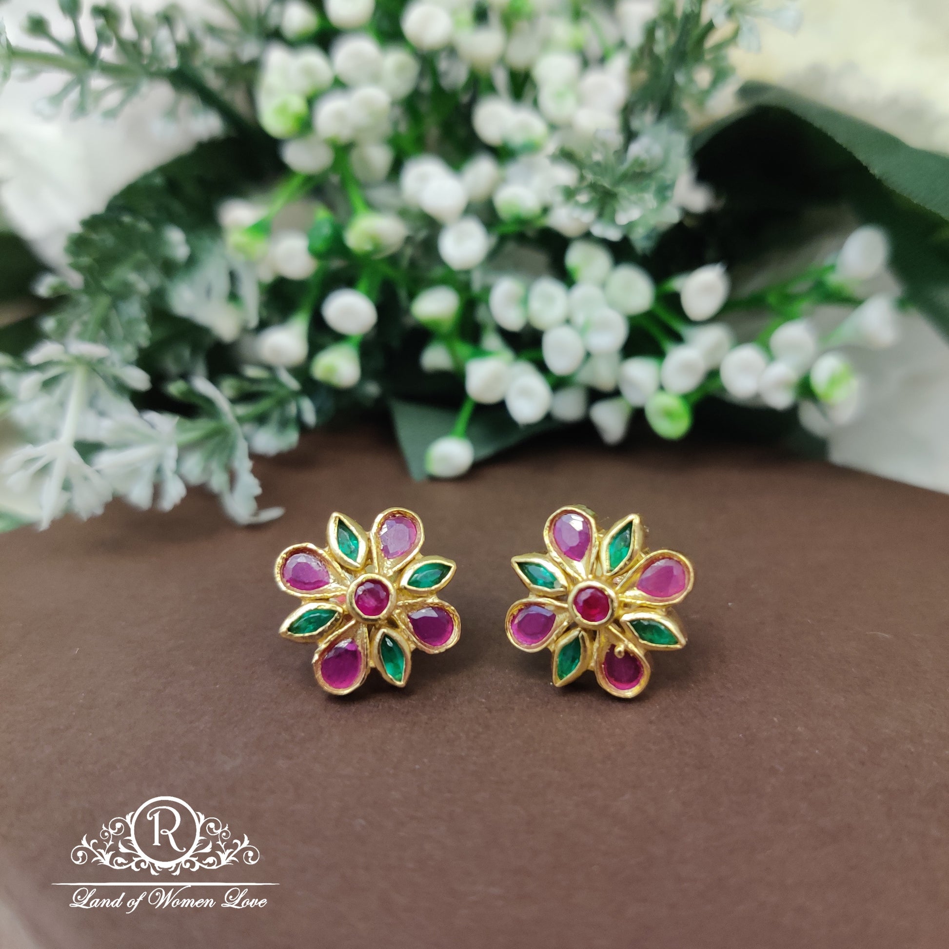 stud simple and cute silver studs-rc85-70cp058 92.5 silver ramala jewelry / ramala collections