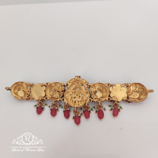 Stunning Nakshi design Silver Choker-RCM917