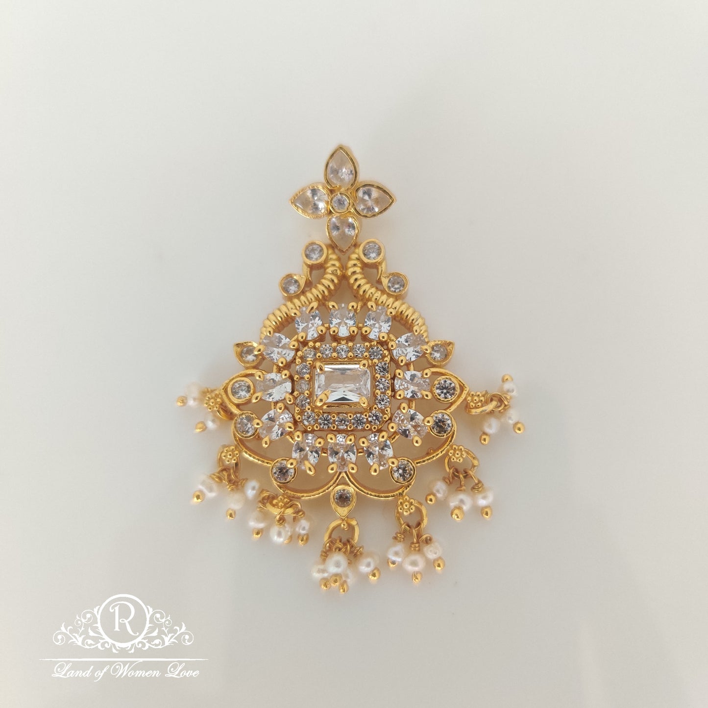 pendant cute flower design silver pendant 2"-rcm831 92.5 silver ramala jewelry / ramala collections