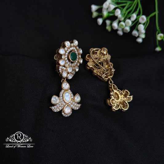 92.5 Silver Victorian earrings-RCM1116