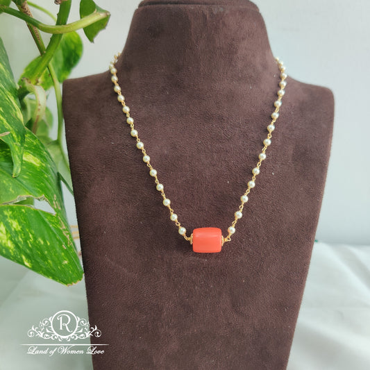 chain 92.5 silver jewelry pearl and jasper gemstone chain rcw001 pearl 92.5 silver ramala jewelry / ramala collections