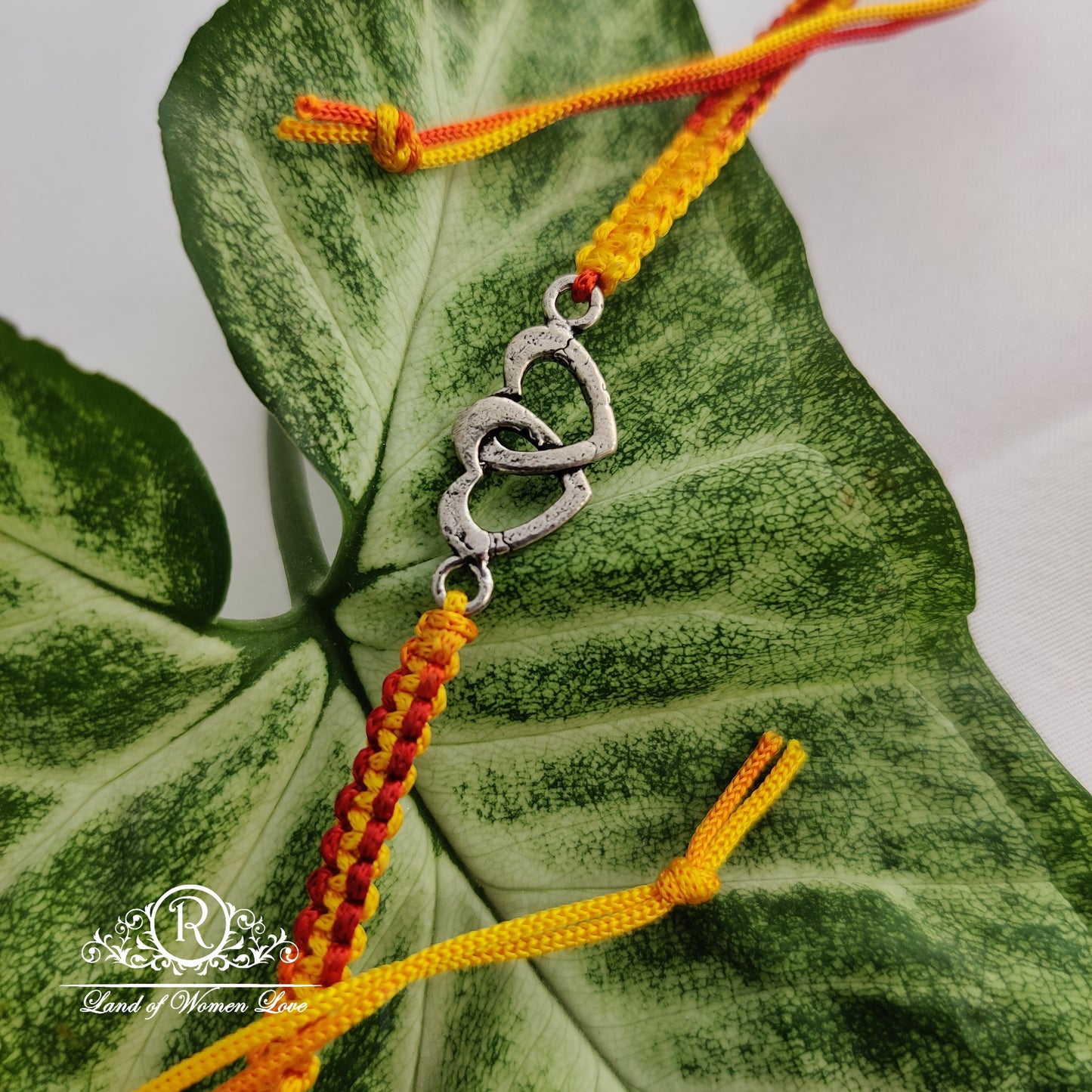 92.5 silver beautiful heart rakhi design-rcg105 92.5 silver ramala jewelry / ramala collections