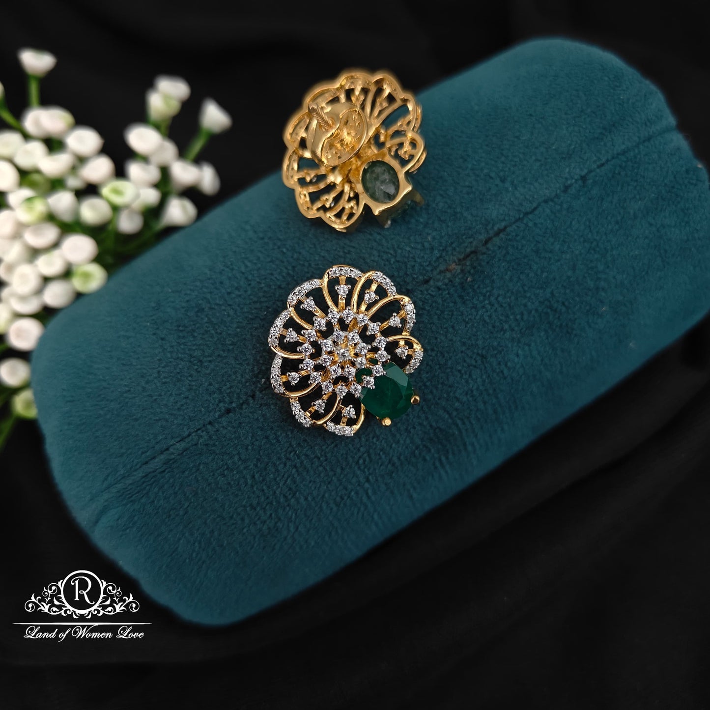 92.5 silver simple and Cute earrings - RCDS0517