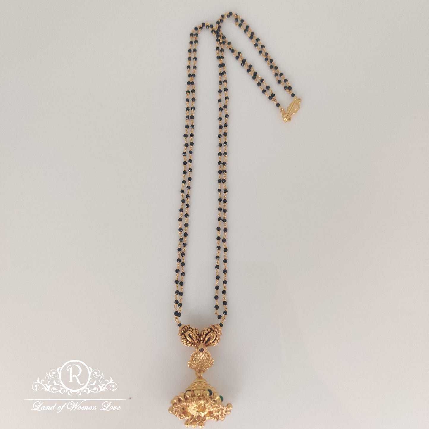 jhumka unique design silver black beads-rchk0090 92.5 silver ramala jewelry / ramala collections