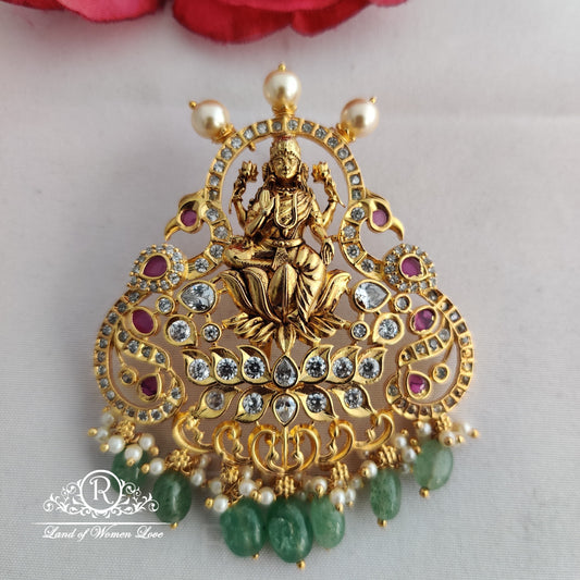 92.5 silver jewelry beautiful lakshmi devi locket:rcd118 92.5 silver ramala jewelry / ramala collections