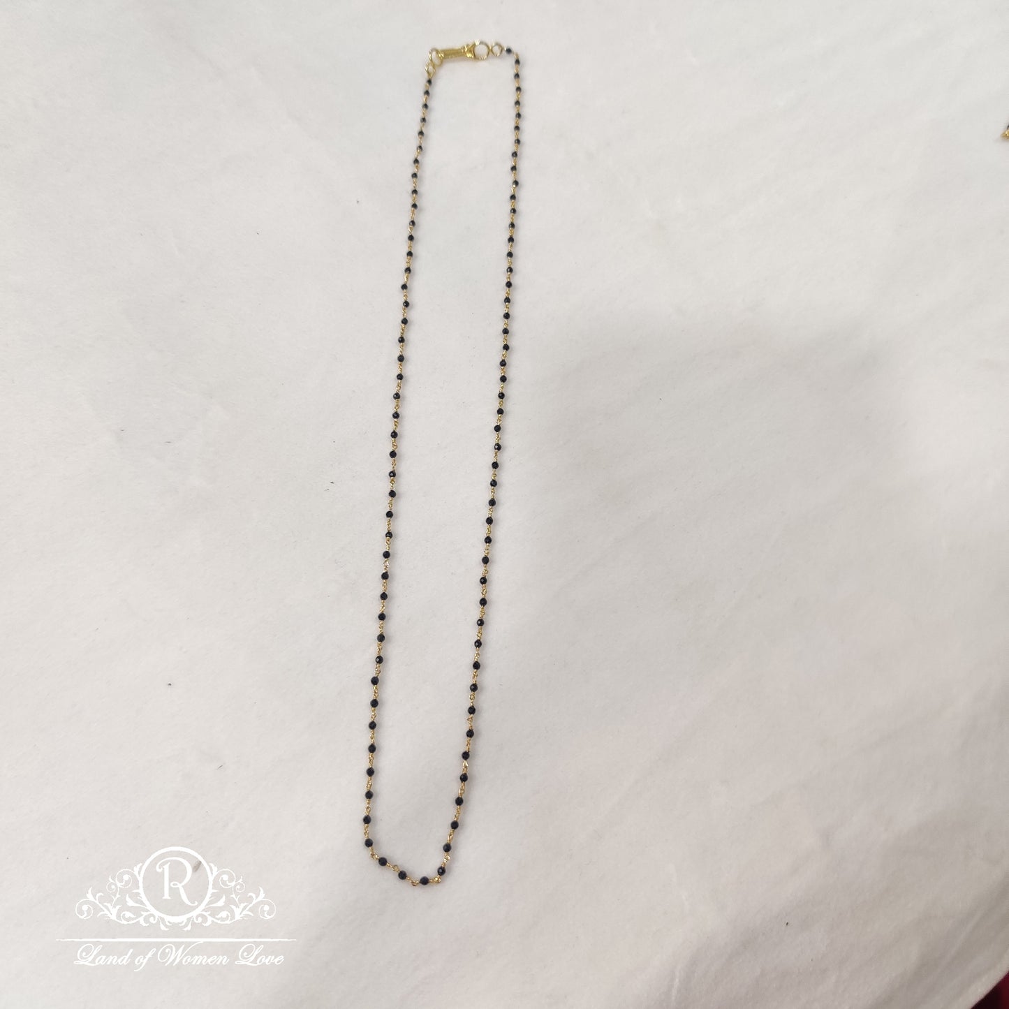 Silver Black Beads RCH341