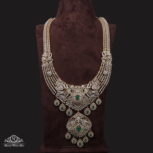 haram diamond finishing cz- stones beautiful silver haram-rccp226 cz 92.5 silver ramala jewelry / ramala collections