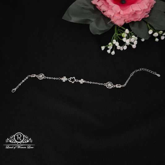 bracelet flower design silver bracelet-rcg267 92.5 silver ramala jewelry / ramala collections