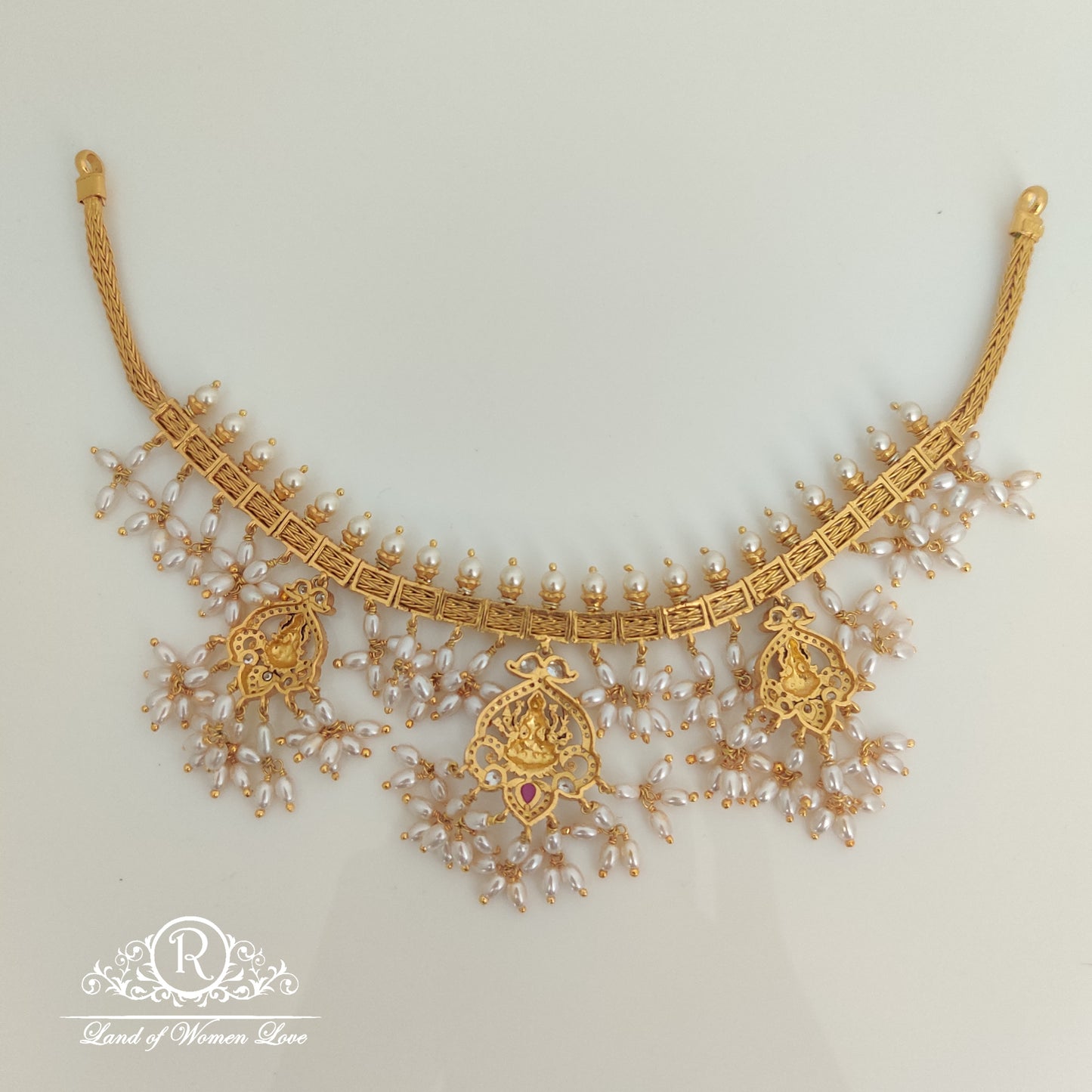 Beautiful Gutta Pusalu CZ- Necklace-RCM859