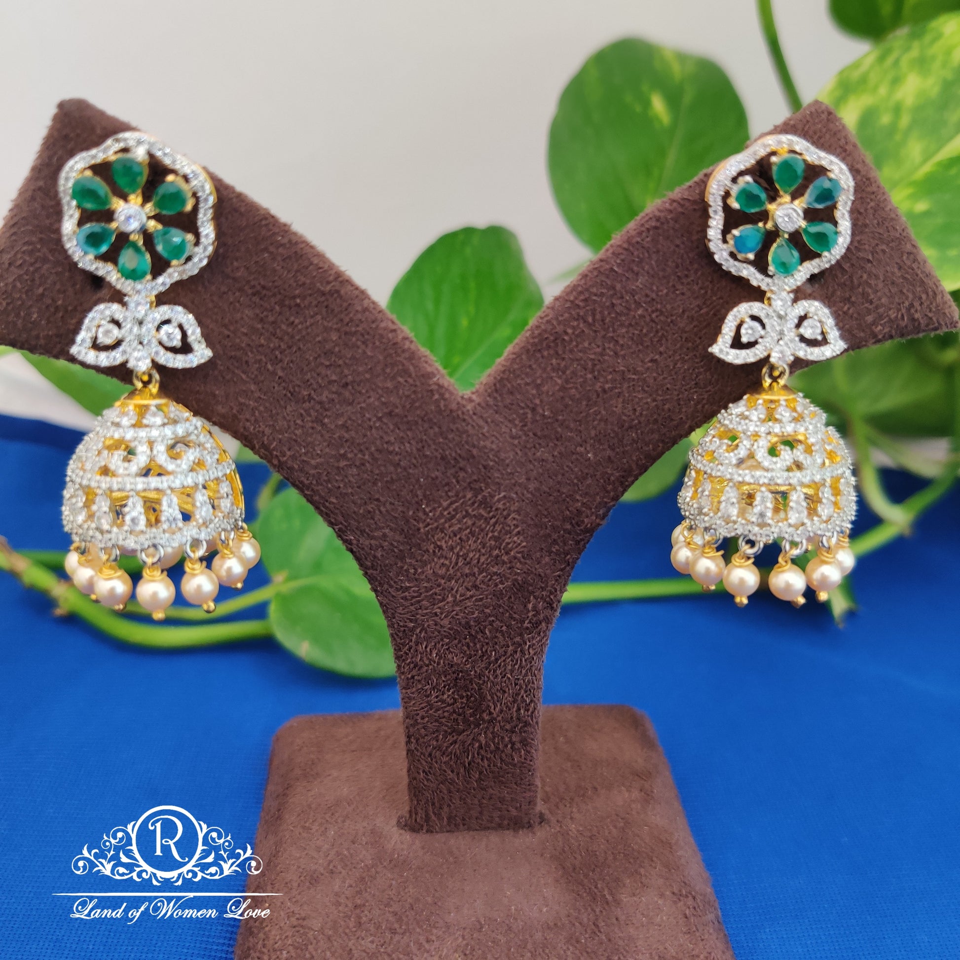 earrings silver diamond finishing beautiful earrings collection ãƒâ¢ã…“ã‚â¨"4-rcd454 92.5 silver ramala jewelry / ramala collections