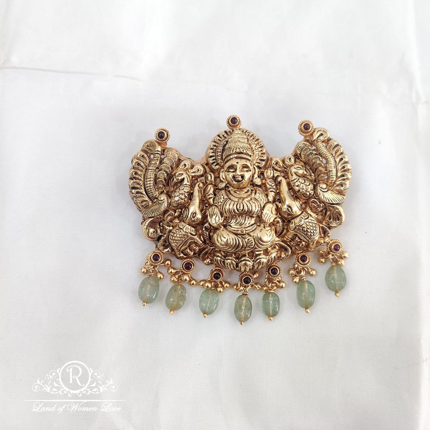 pendant 92.5 silver jewelry gaja lakshmi broad pendant rcv071 92.5 silver ramala jewelry / ramala collections