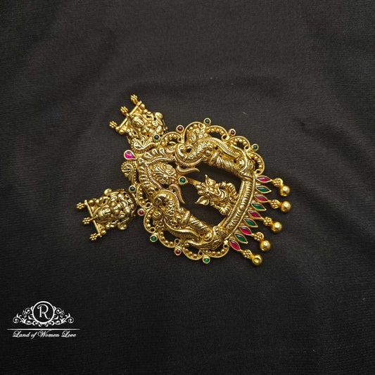 lord ganesh design silver mala locket-rcv188m180 92.5 silver ramala jewelry / ramala collections