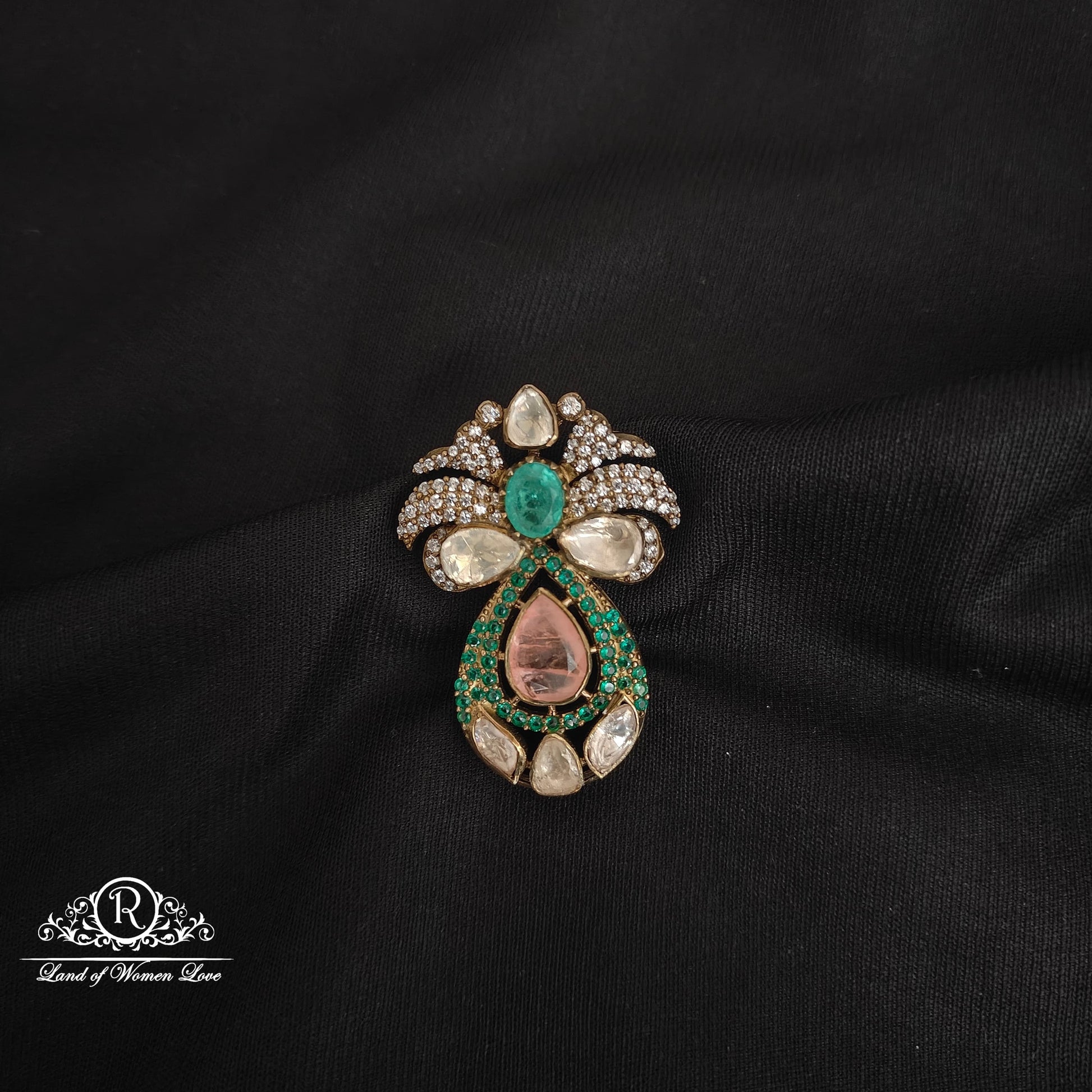 pendant 92.5 silver simple and cute victorian pendant -rcp129 92.5 silver ramala jewelry / ramala collections