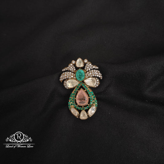 pendant 92.5 silver simple and cute victorian pendant -rcp129 92.5 silver ramala jewelry / ramala collections