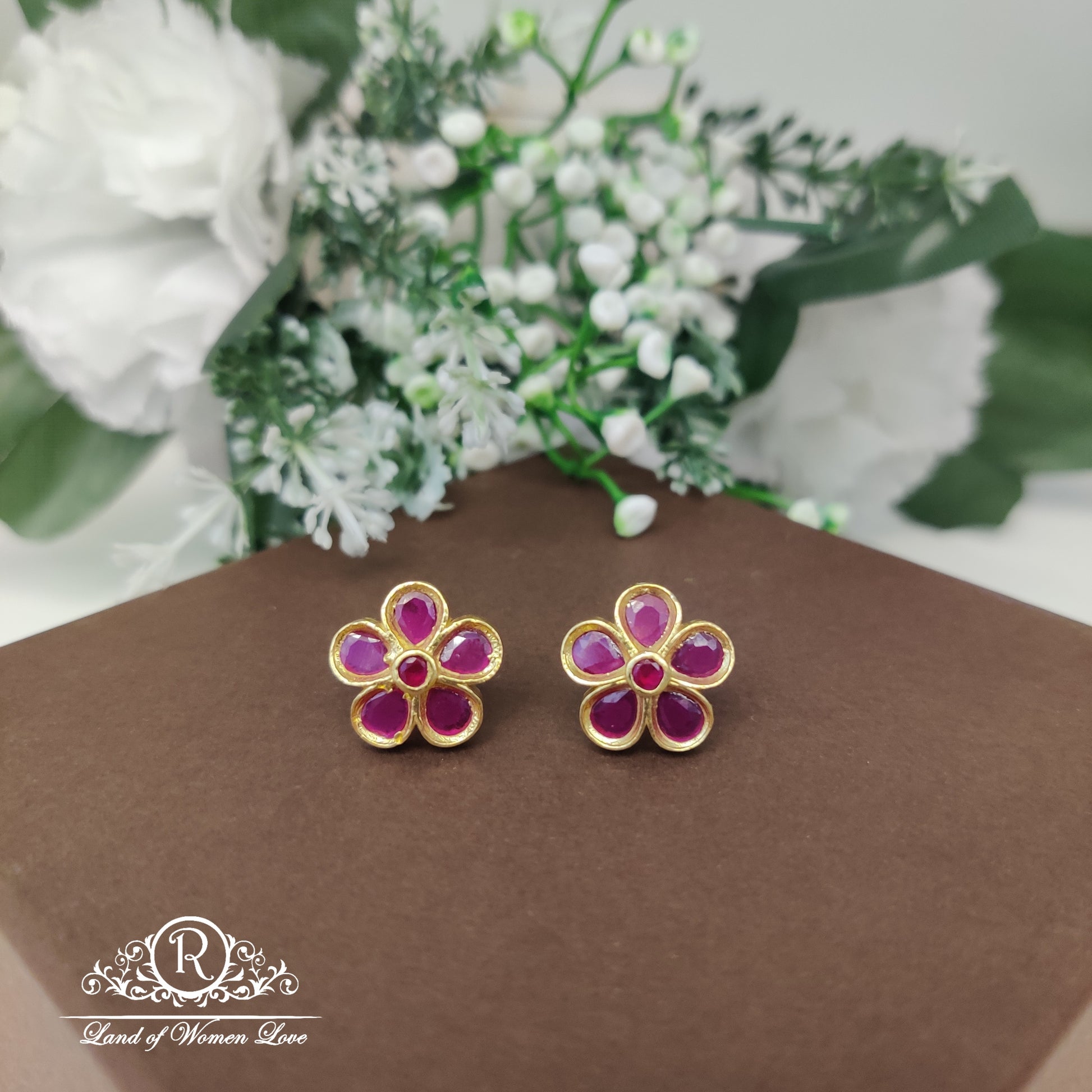 stud simple and cute silver studs-rc85-70cp054 92.5 silver ramala jewelry / ramala collections