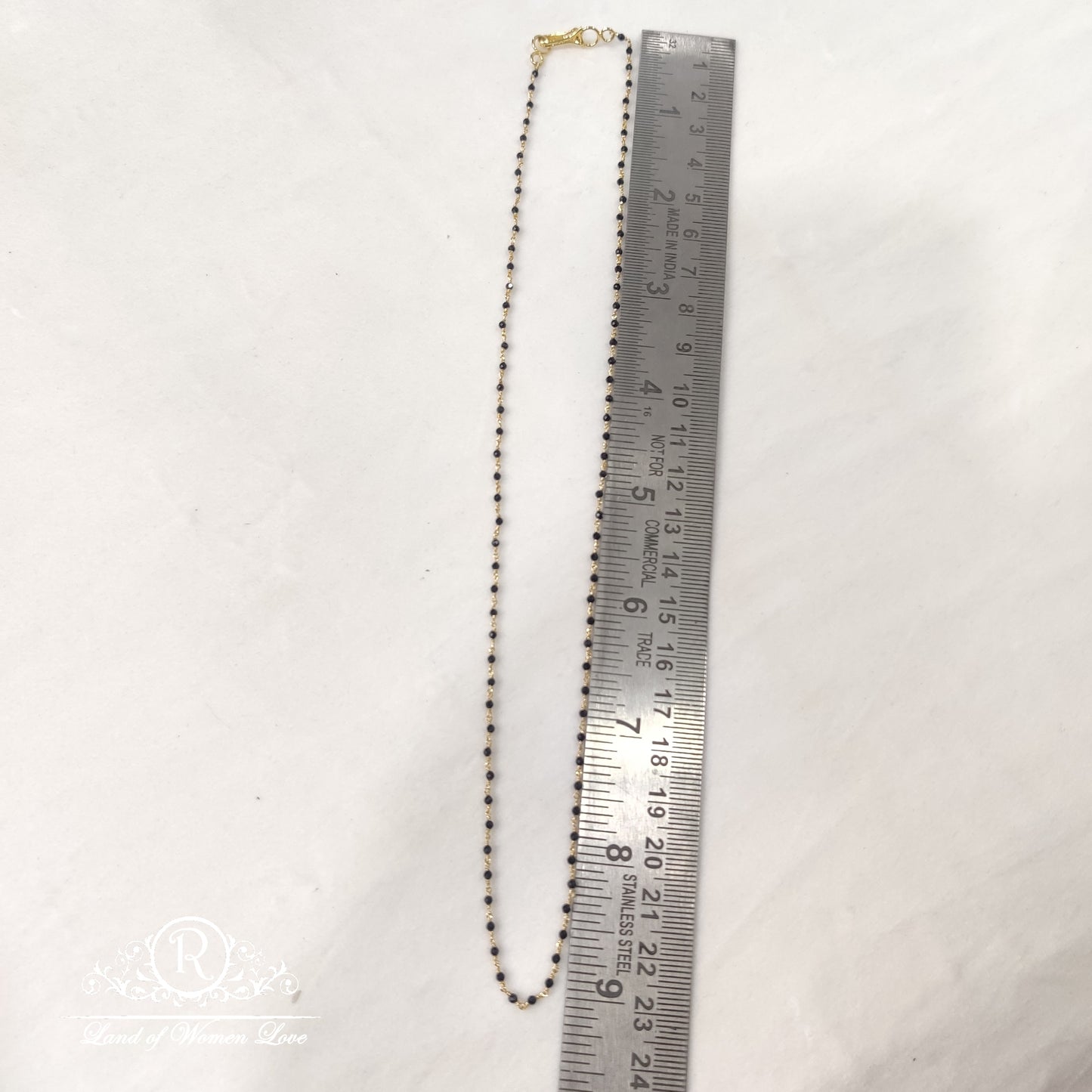 Silver Black Beads RCH341