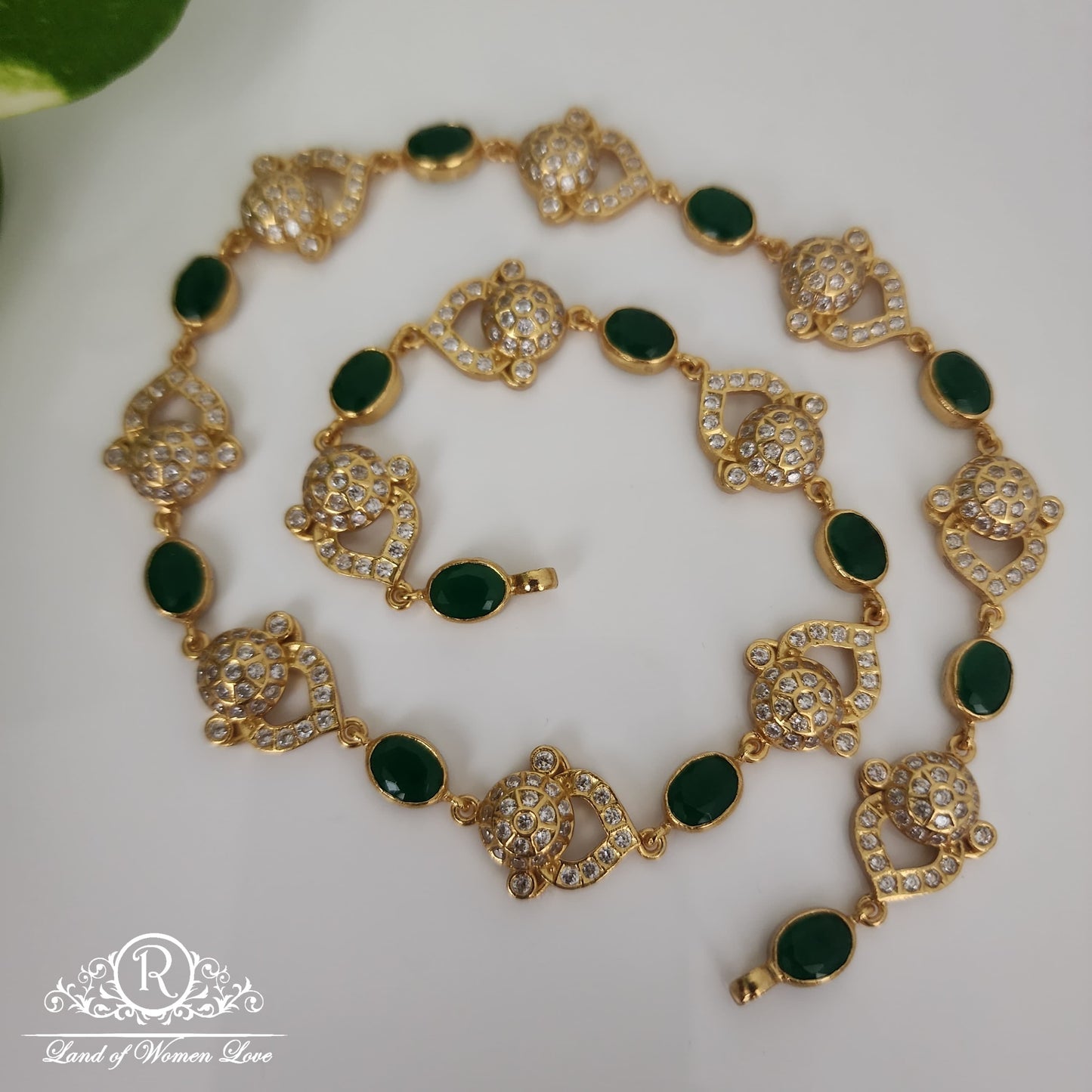 necklace stunning 2 in 1 silver vaddanam come necklace-rcm234 92.5 silver ramala jewelry / ramala collections