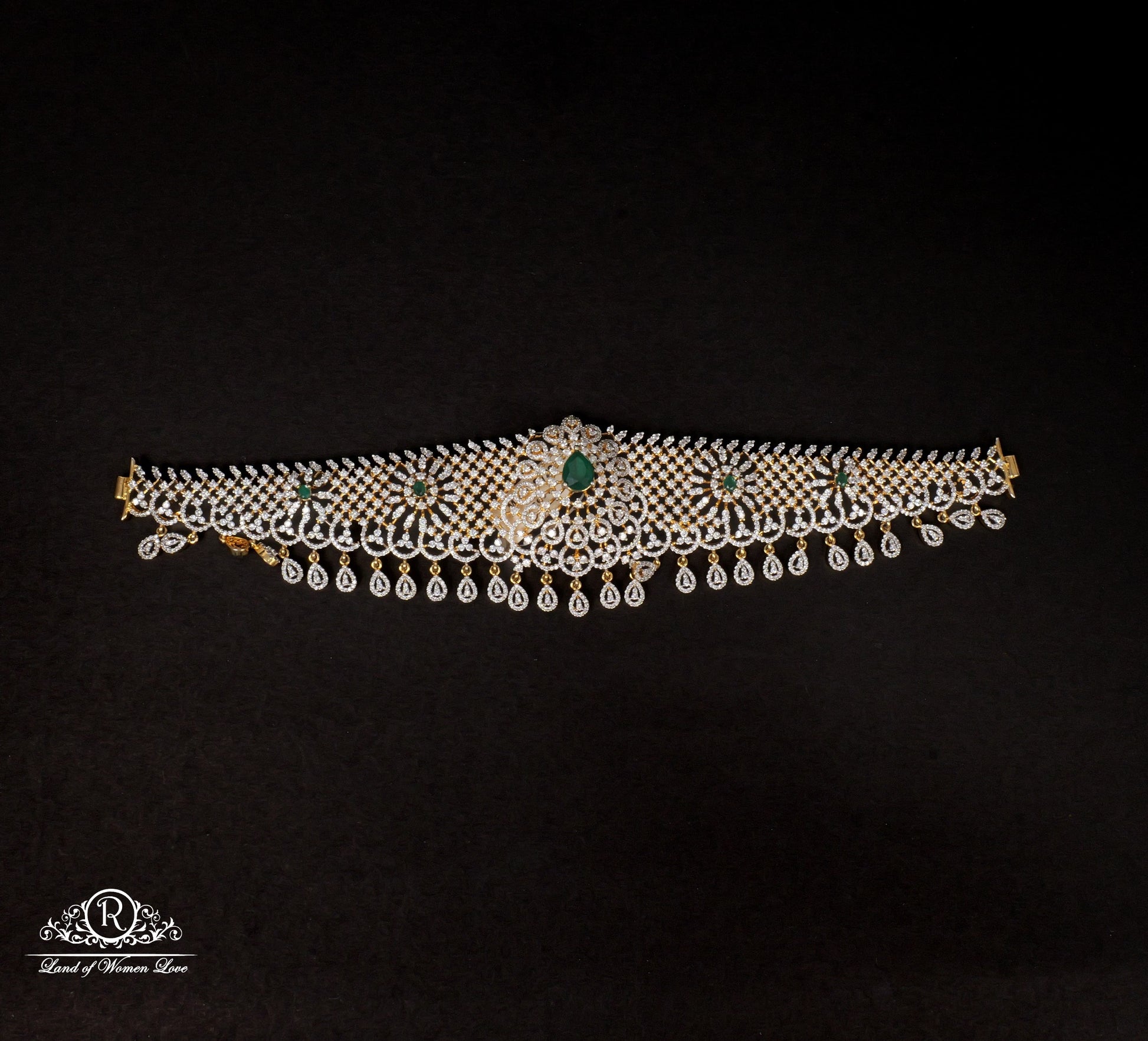 silver cz-stones vaddanam designs-rcc316 cz 92.5 silver ramala jewelry / ramala collections