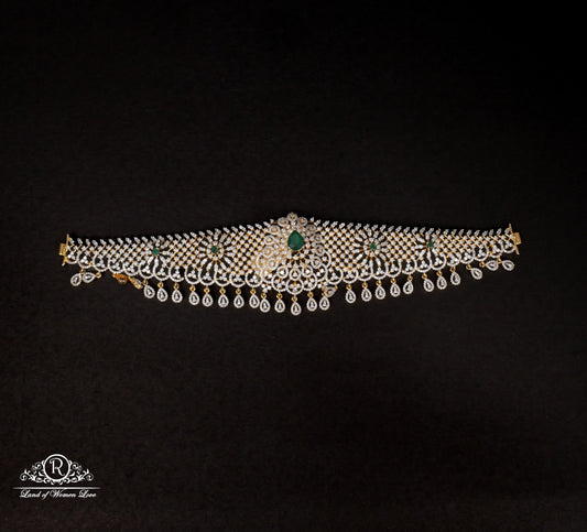 silver cz-stones vaddanam designs-rcc316 cz 92.5 silver ramala jewelry / ramala collections