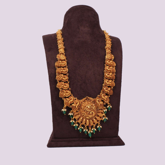 haram silver peacock model long haram designs-rcm733 92.5 silver ramala jewelry / ramala collections