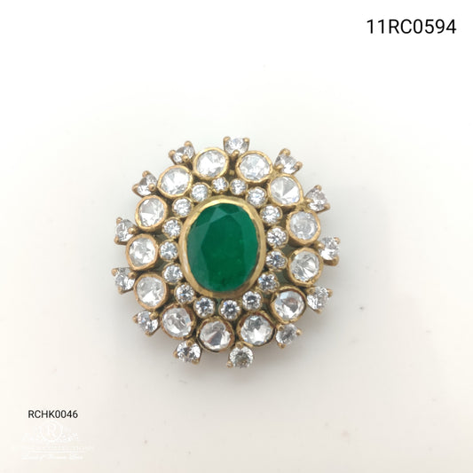 silver victorian ãƒâ¢ã…“ã‚⨠side lockets-rchk0046 moissanite 92.5 silver ramala jewelry / ramala collections