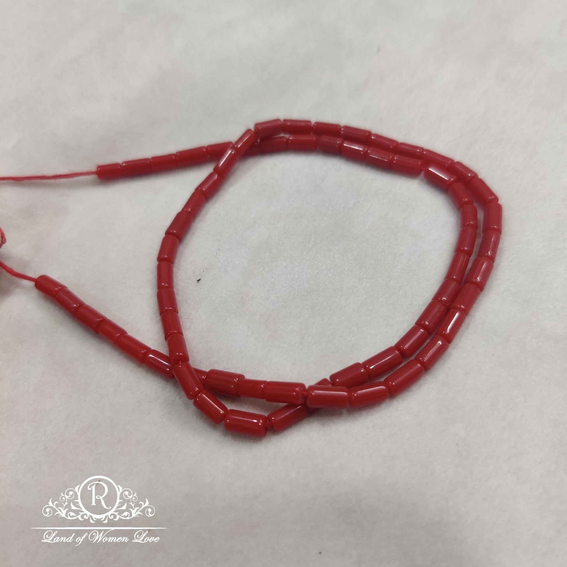 coral beads mala-b006 coral 92.5 silver ramala jewelry / ramala collections