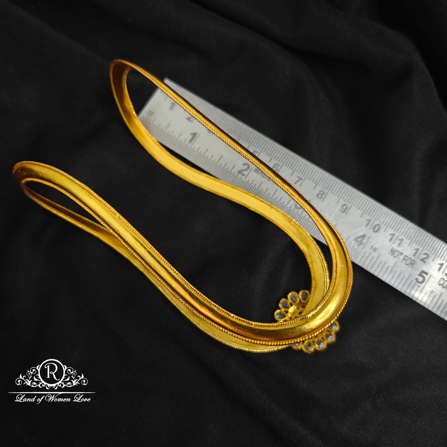 92.5 Silver Flower design Ruby and CZ's Vanki-RCJR758