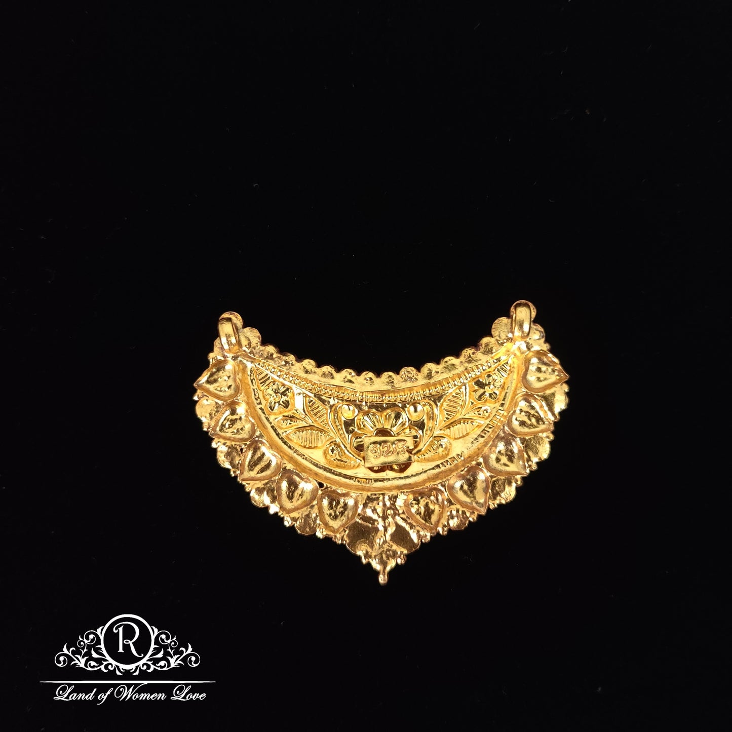 Flower design Silver Mala locket-RCJR686