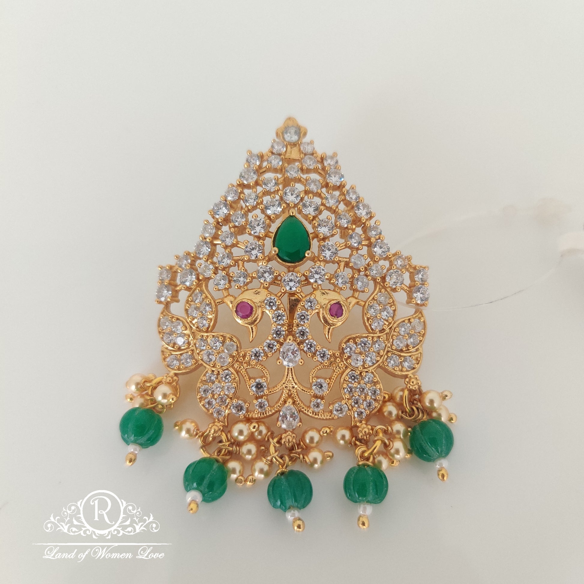 pendant peacock design silver pendant 2.5"-rcm815 92.5 silver ramala jewelry / ramala collections