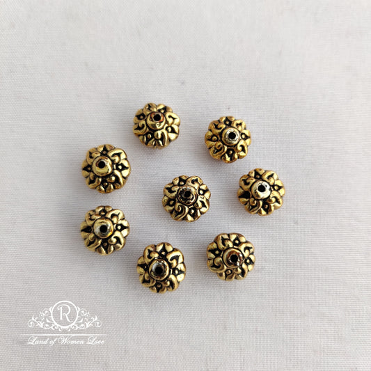 silver base gold polish nakshi ball:rcp004 92.5 silver ramala jewelry / ramala collections