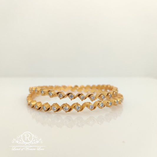 bangle white stones silver bangles-rcm785 92.5 silver ramala jewelry / ramala collections